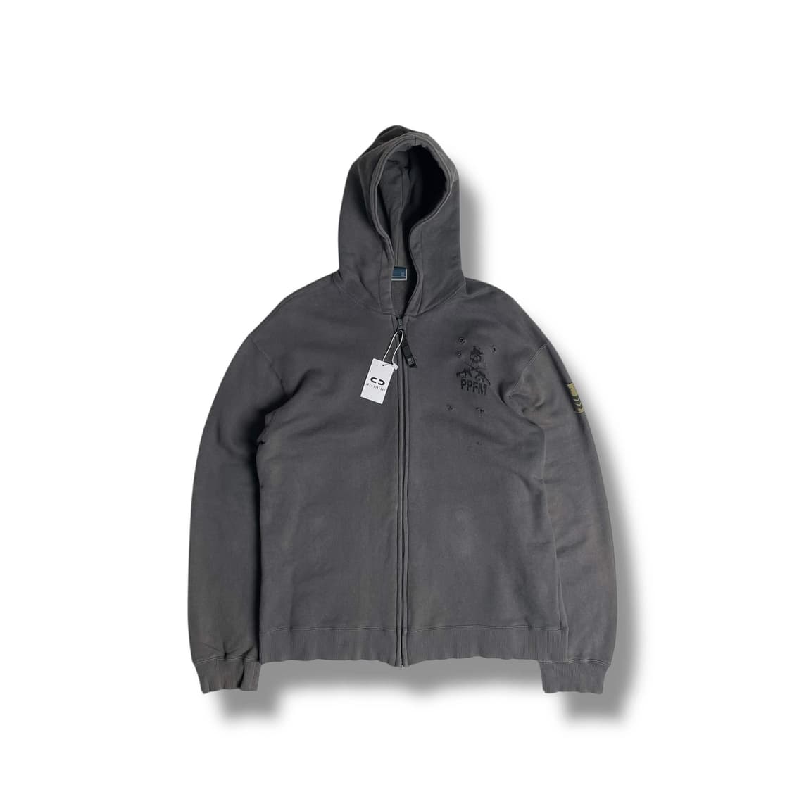 PPFM 홀데미지 밀리터리 집업 후드  상품이미지1