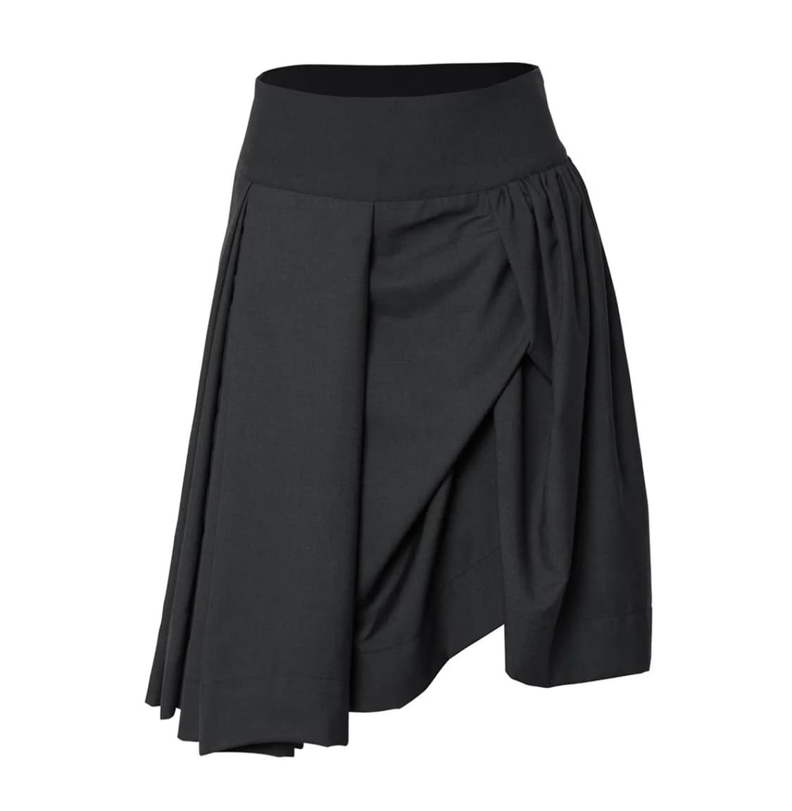 Asymmetrical Draped Midi Skirt 상품이미지1