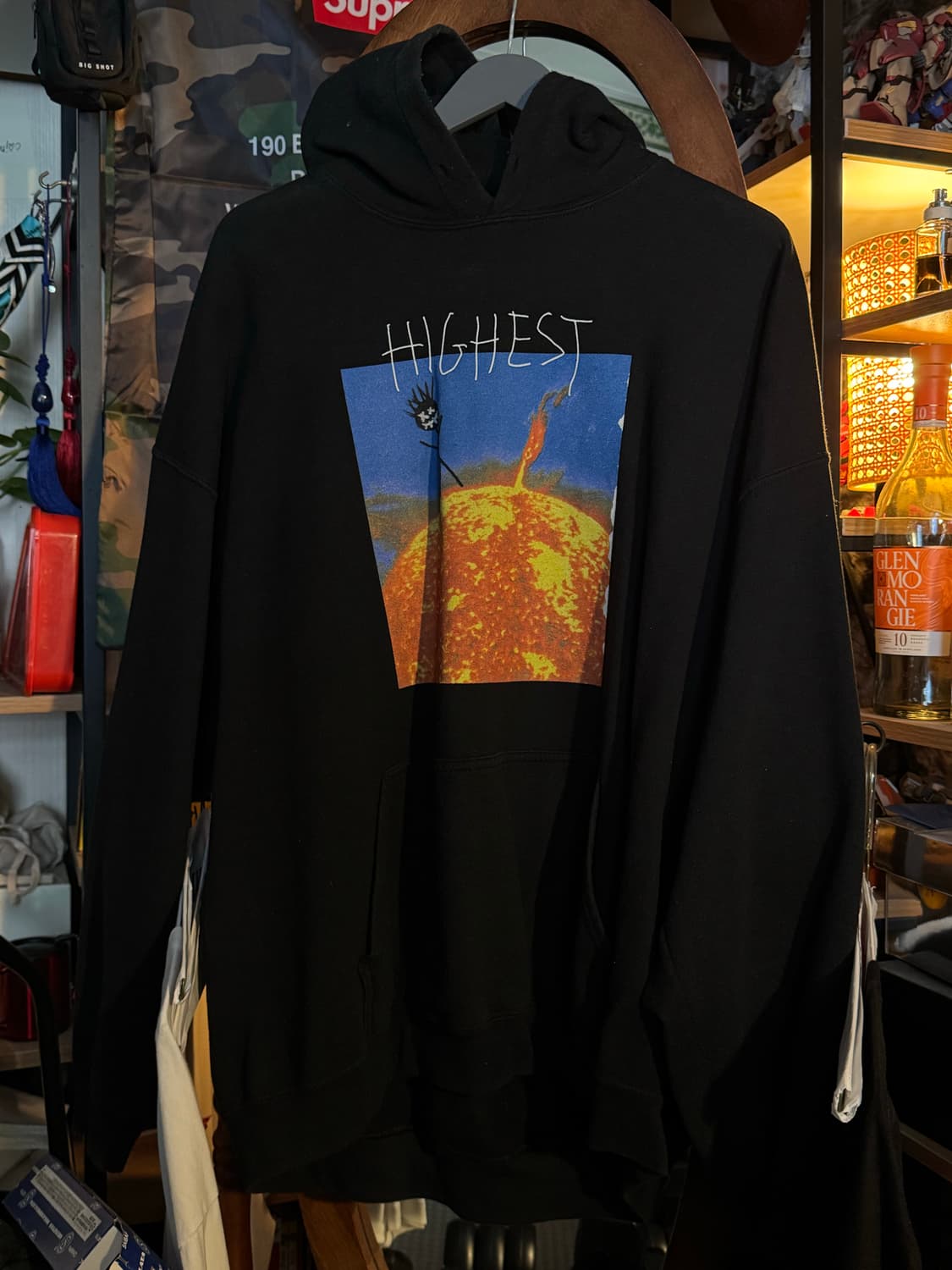 Xl 트래비스 스캇 HIGHEST IN THE ROOM 머천 후디 블랙 상품이미지2