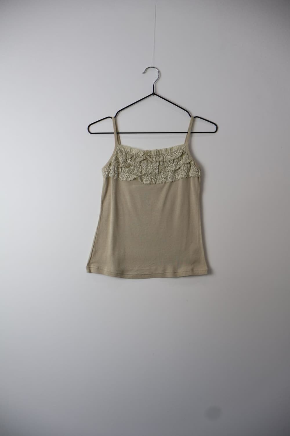 Jpn Lace Sleeveless T-Shirts 상품이미지1