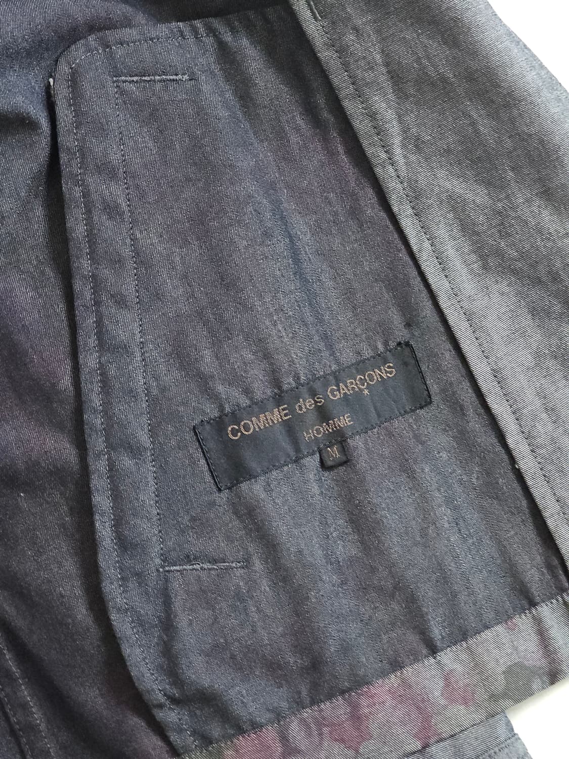 AD2001 다나카 꼼데가르송 옴므 플라워 울 자켓 상품이미지4