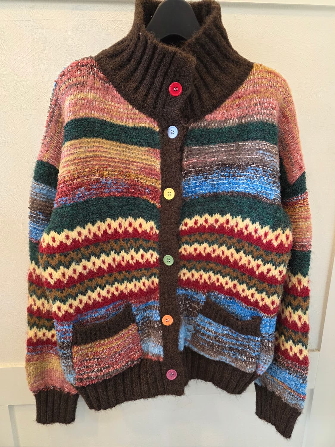 나인식스 컬러풀 버튼 니트 가디건 상품이미지2