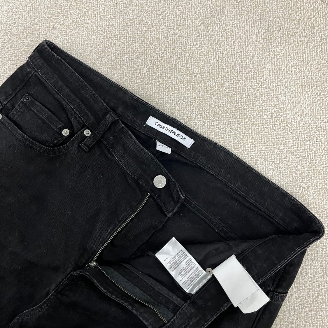 [34] 캘빈클라인 진스 흑청 블랙진 데님 팬츠 청바지 0108M1 상품이미지2