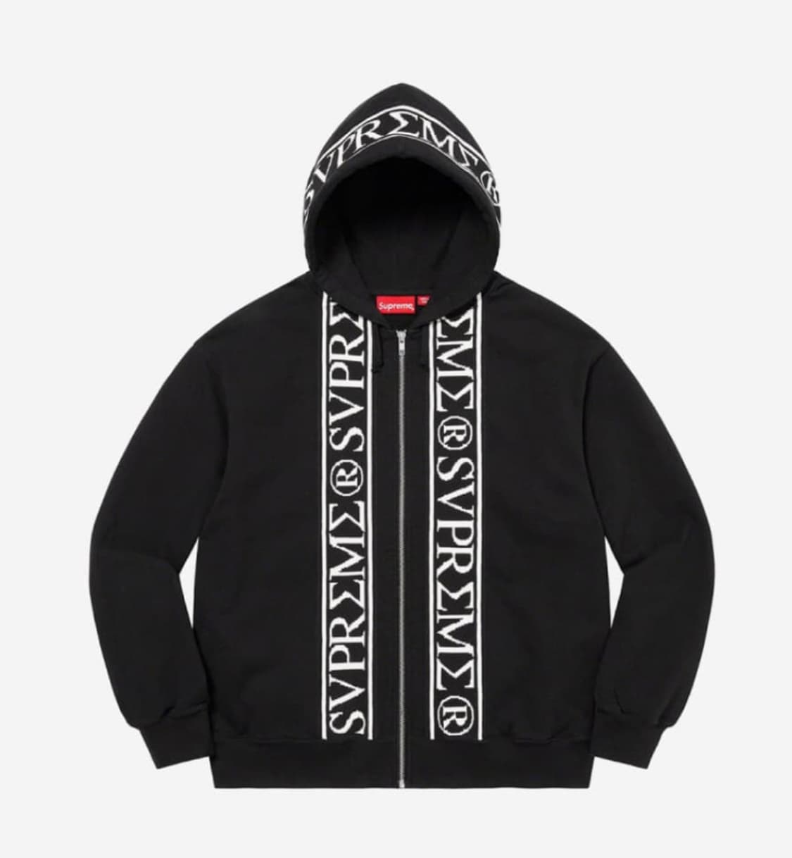 Supreme 로만 집업 후드 스웨트셔트 블랙 XXL 상품이미지1