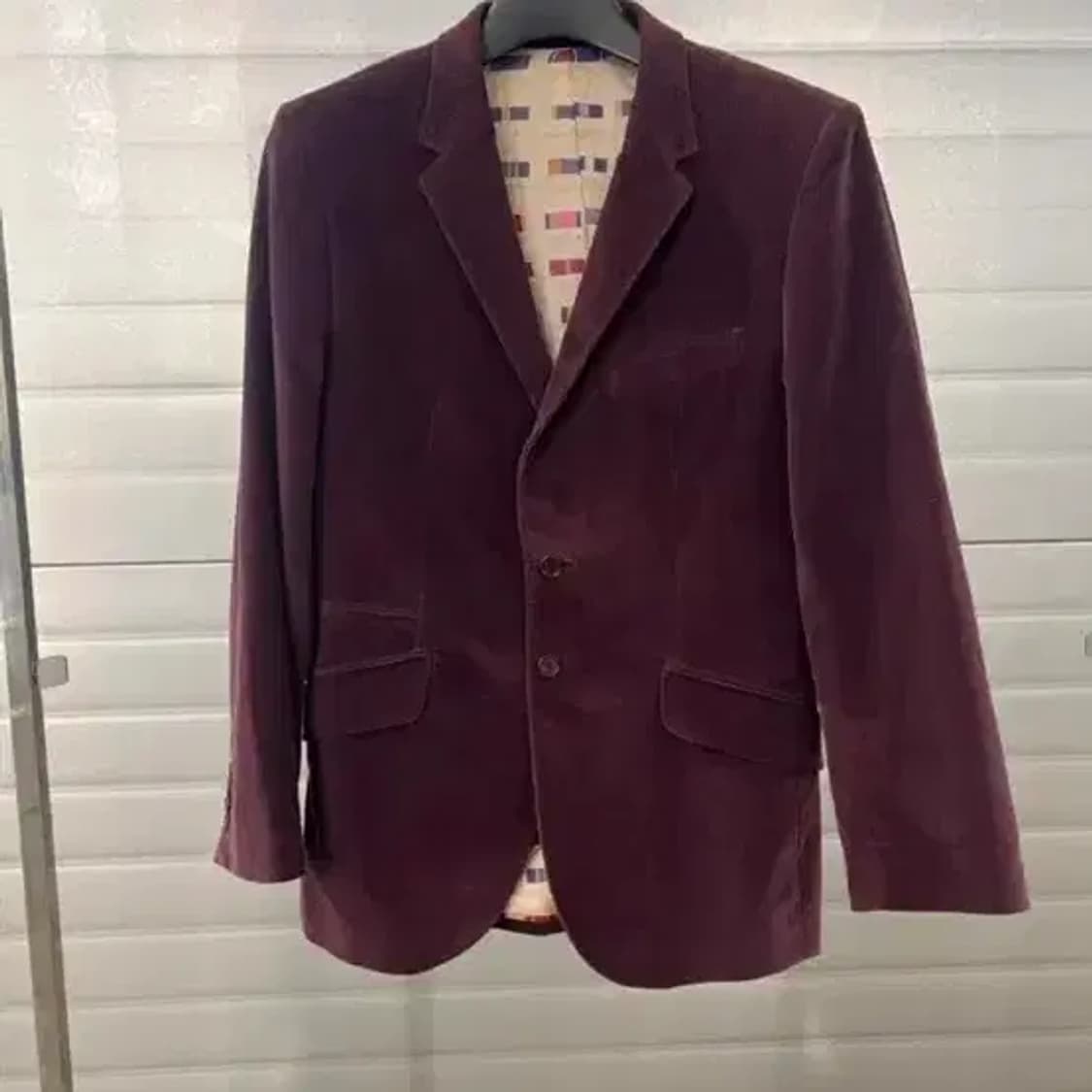 Paul Smith 벨벳 자켓 버건디 38 상품이미지2