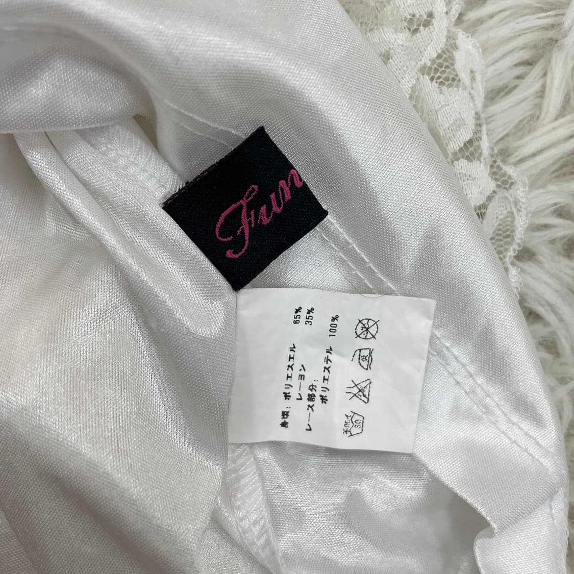 화이트 트위스트 레이스 롱 슬리브리스 상품이미지4