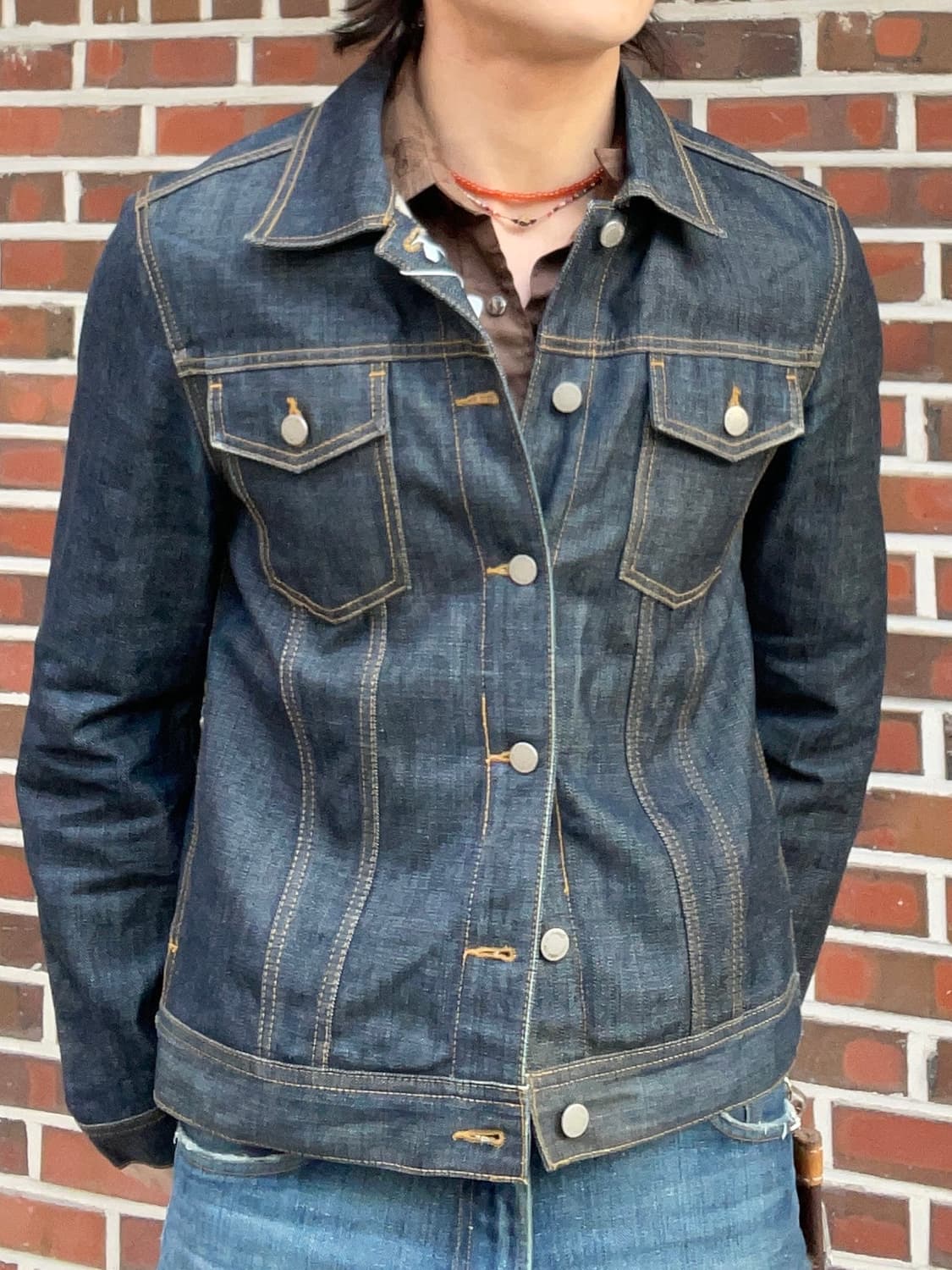 빈티지 생지 데님 트러커 자켓  상품이미지1