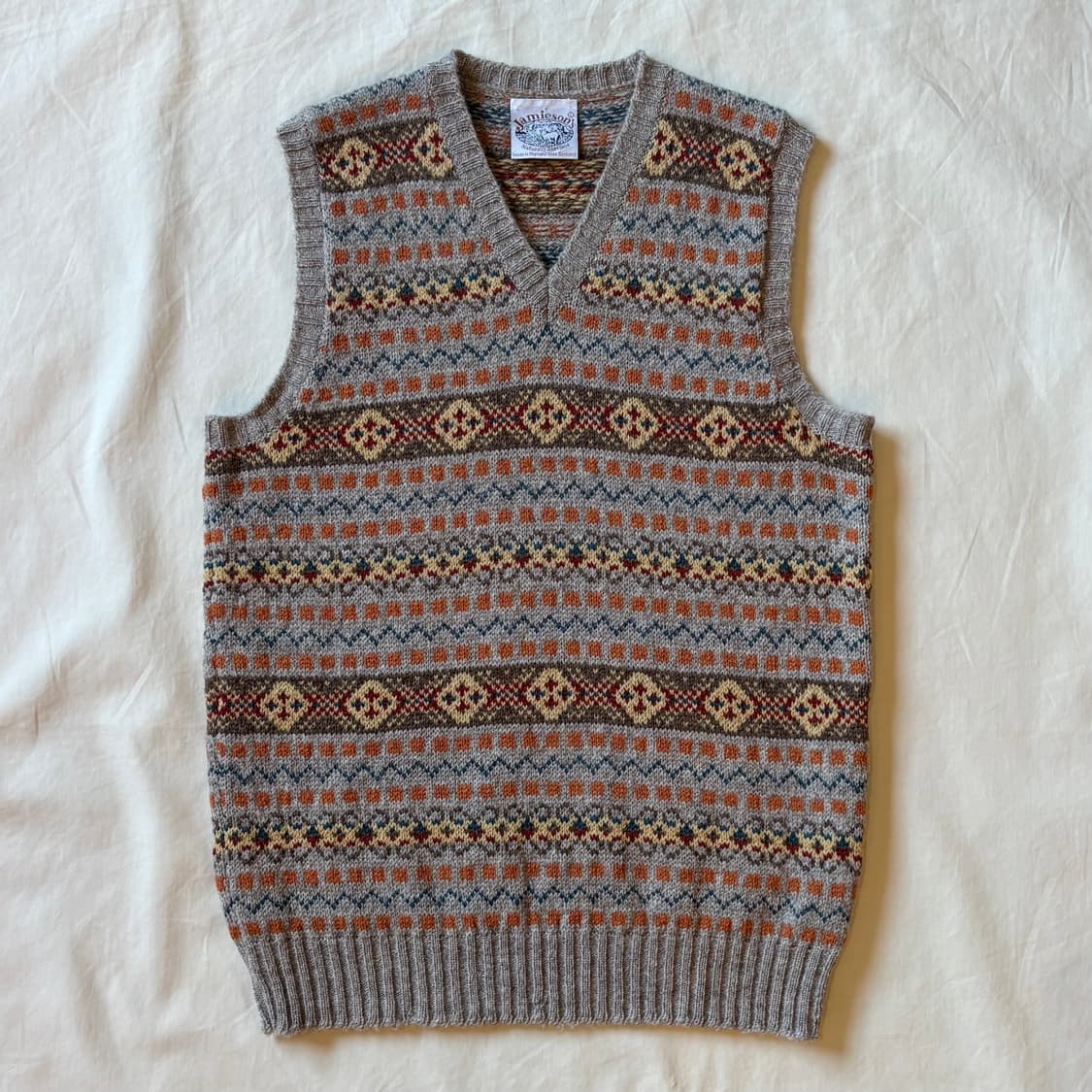 [102-105] 스코틀랜드 Jamiesons 페어아일 니트 베스트 상품이미지1