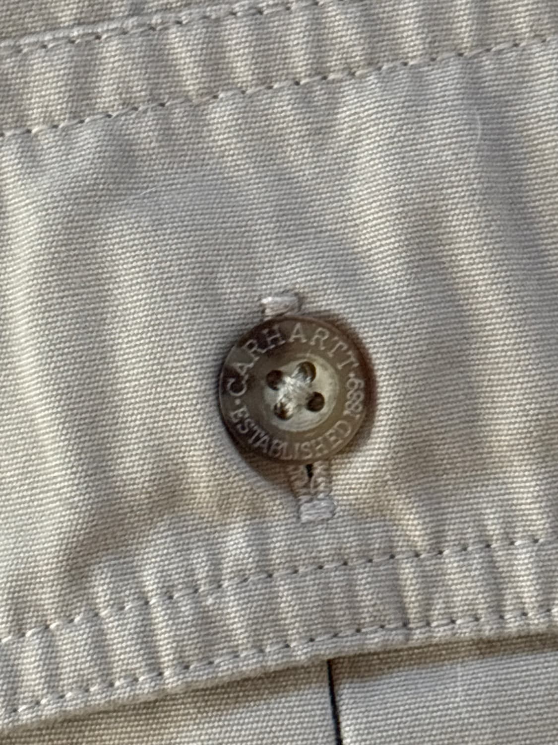 칼하트 베이지 반팔 셔츠 S 상품이미지2