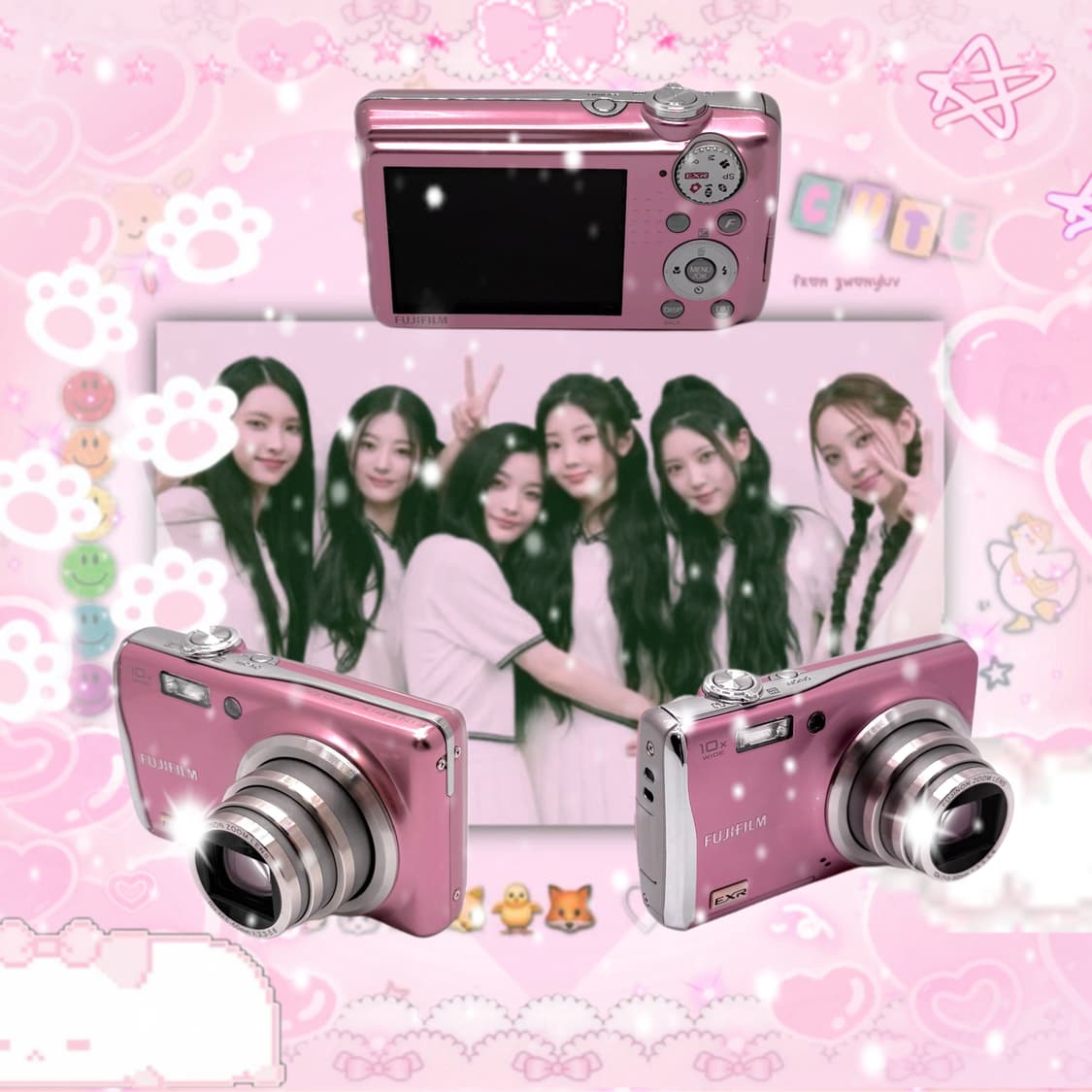 [아일릿픽!] 후지필름 Finepix F70exr 핑크 디지털카메라 상품이미지1
