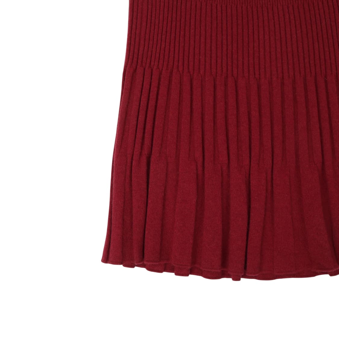 발렌티노 레드 캐시미어 니트 스커트 상품이미지3