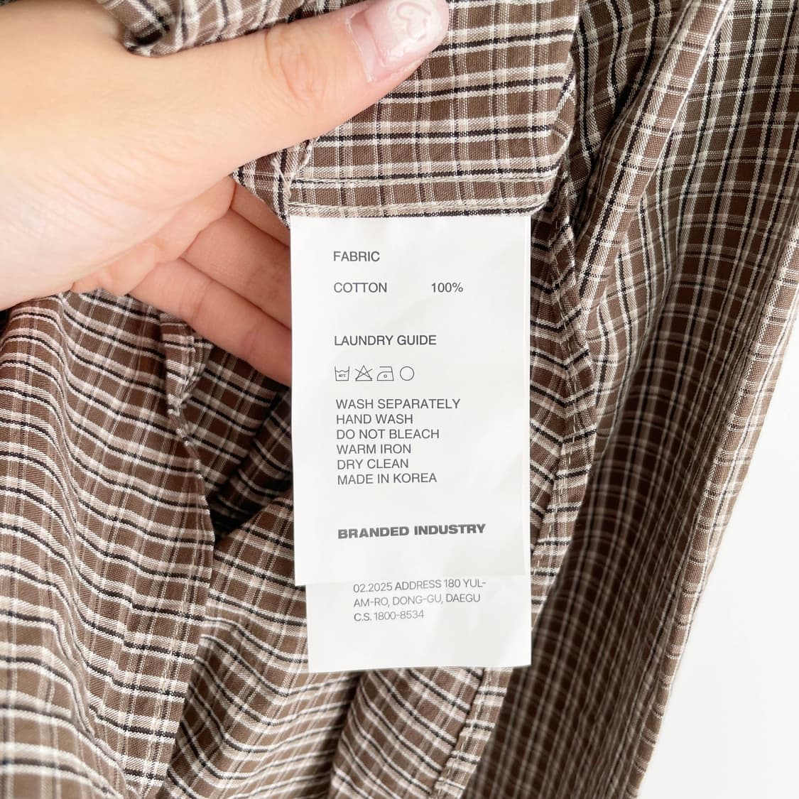    D2 브랜디드 인더스트리(BRANDED INDUSTRY) 체크 셔츠 상품이미지5
