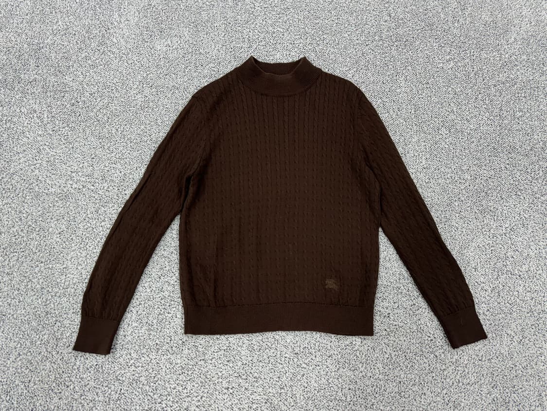 버버리 울 케시미어 케이블 목폴라 상품이미지1