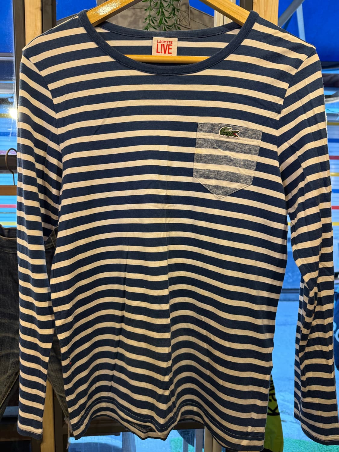 라코스테 블루 스트라이프 롱슬리브 상품이미지1