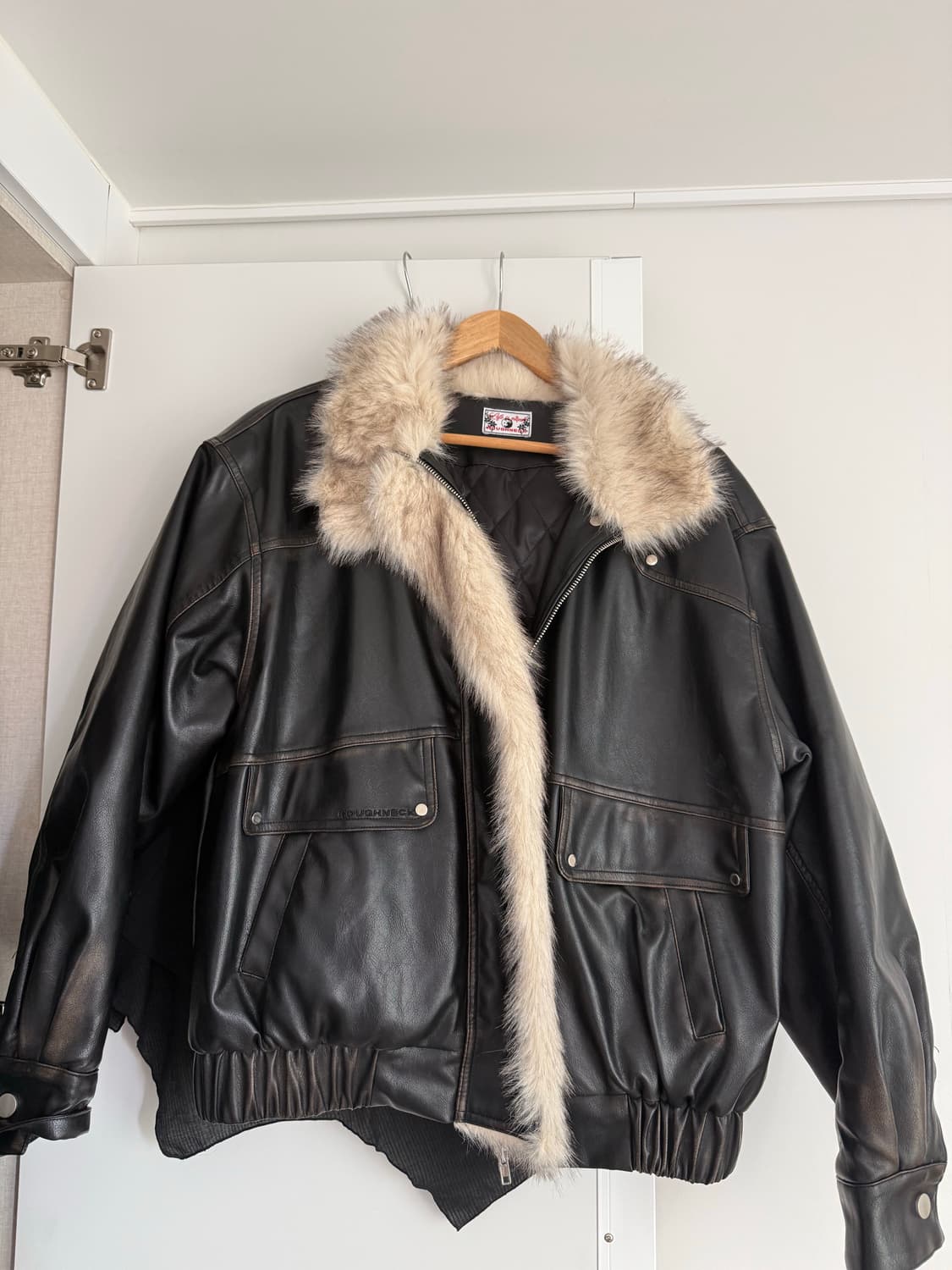 러프넥 무스탕 M 상품이미지2