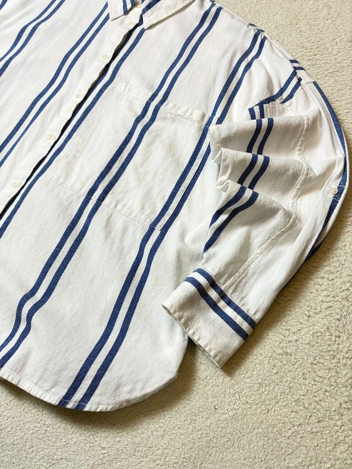 랭글러 웨스턴 스트라이프 헤비 코튼 셔츠 PN7836 상품이미지3