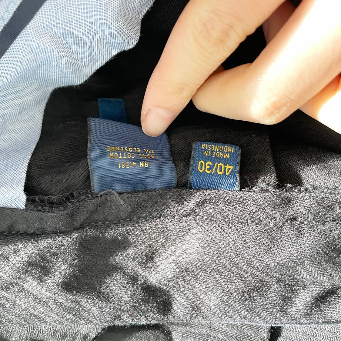 D1 폴로랄프로렌 블랙 클래식핏 코듀로이팬츠 38사이즈 상품이미지5