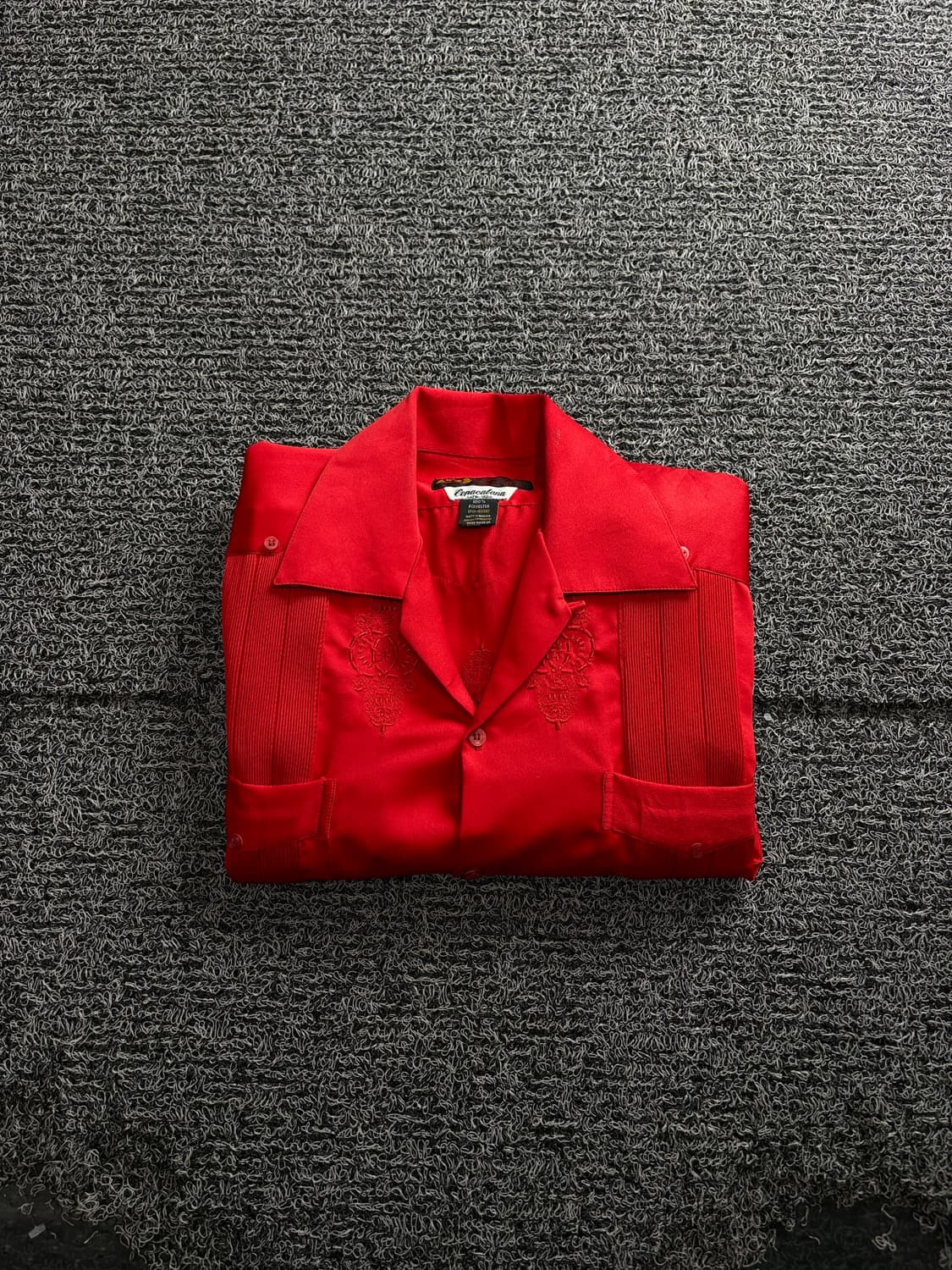 80s USA 구아야베라 린넨 쿠바 셔츠 4077 상품이미지1