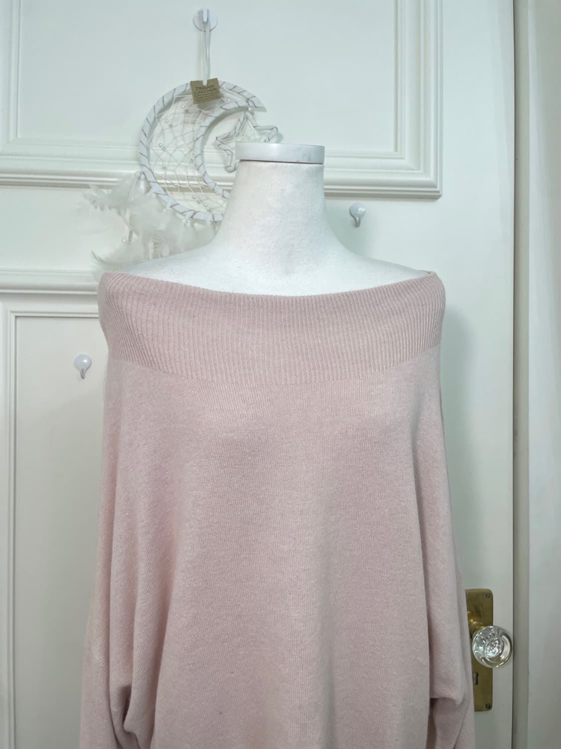 INDIVI pink off-shoulder basic loose cas 상품이미지5