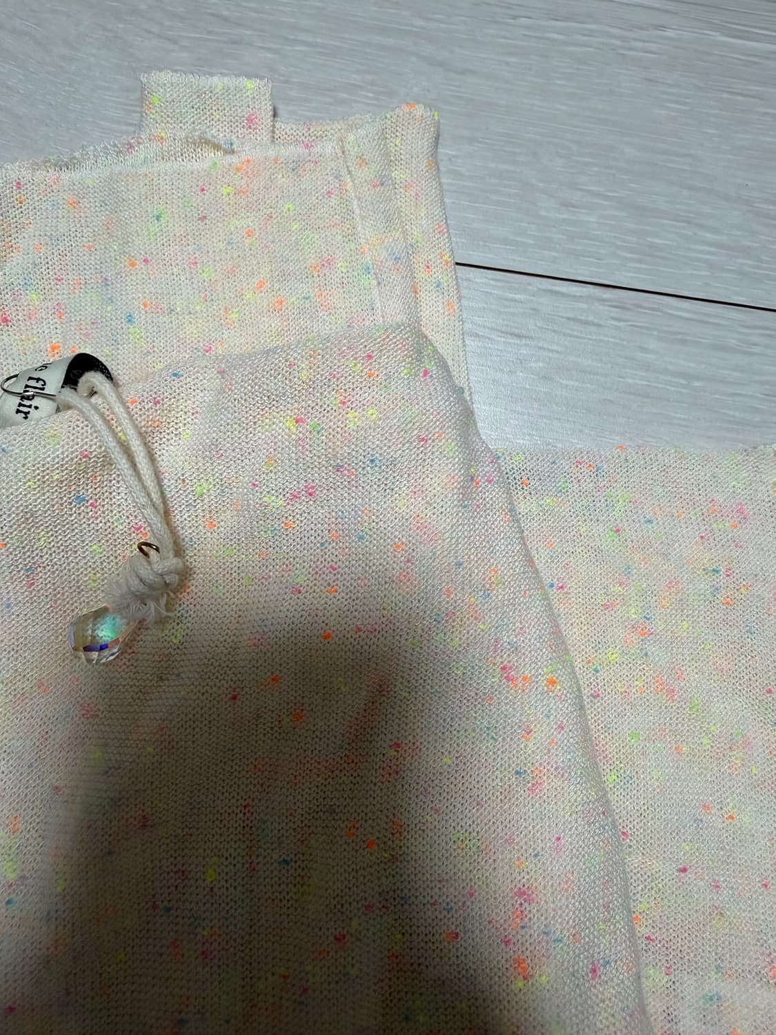 오버듀플레어 rainbow knit t_cream 새상품 상품이미지4