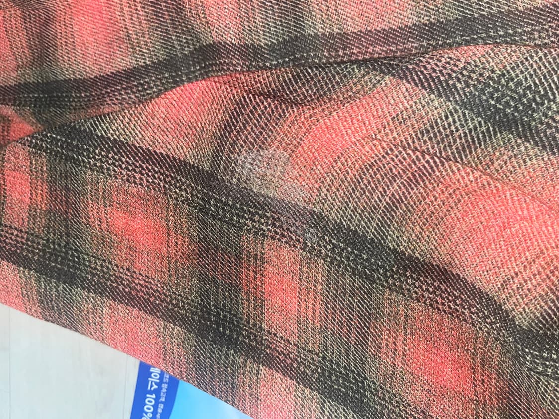 아워레가시 보로우드 셔츠 빅 럼버체크 프린트 48 사이즈 상품이미지8