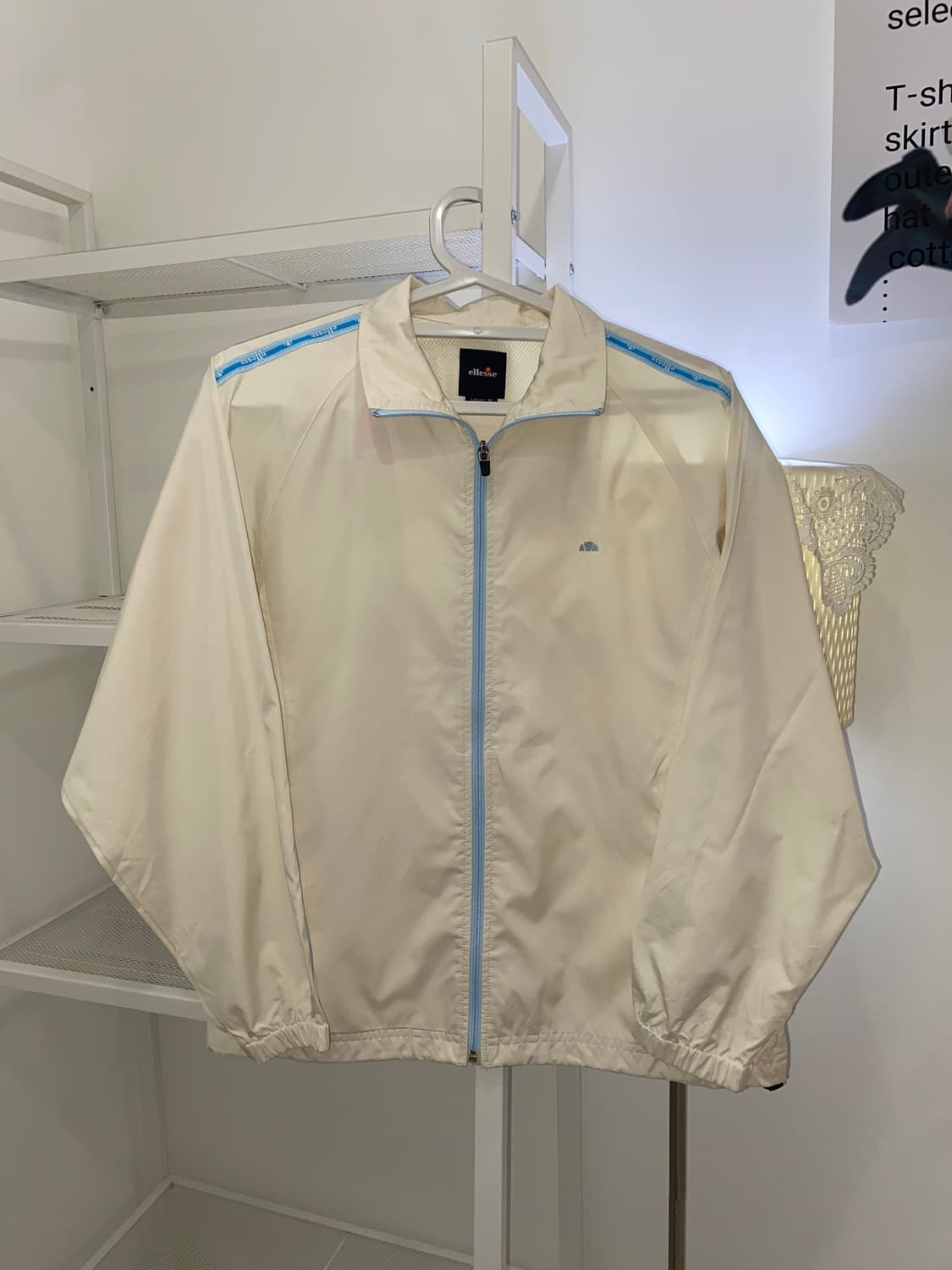 ellesse 아이보르 블루 트랙 바람막이(일본빈티지) 상품이미지1
