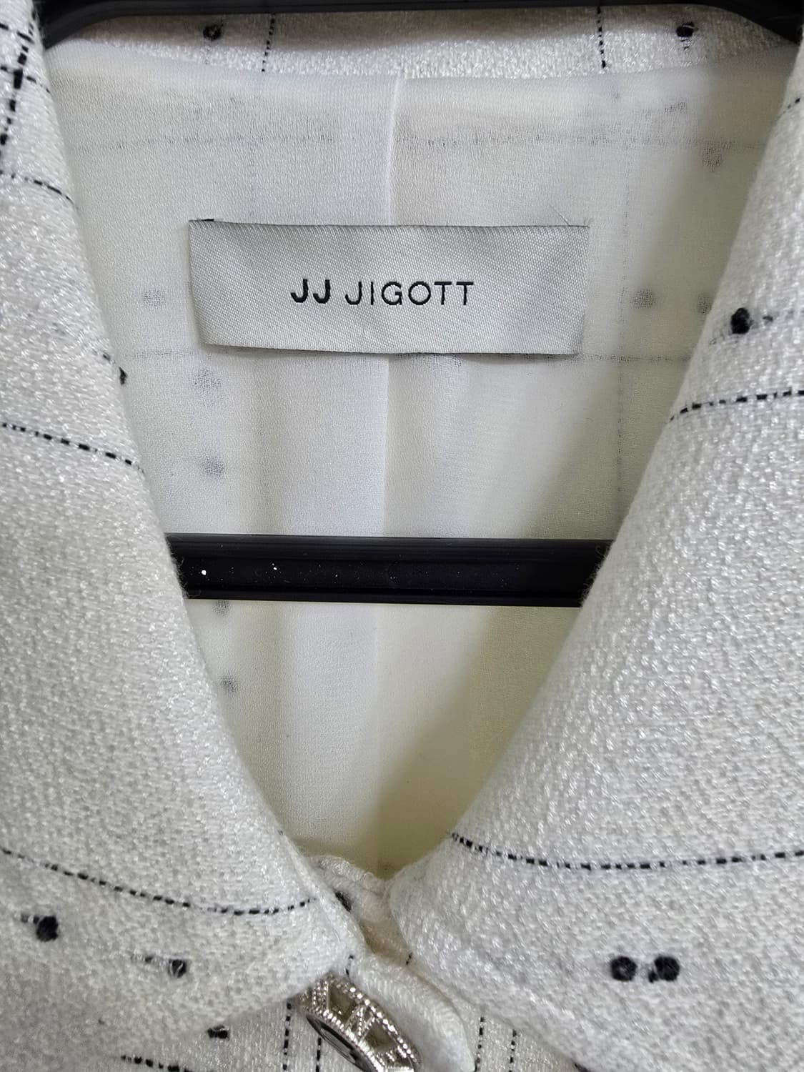 JJ지고트 화이트 체크 트위드 자켓 (1686) 상품이미지3