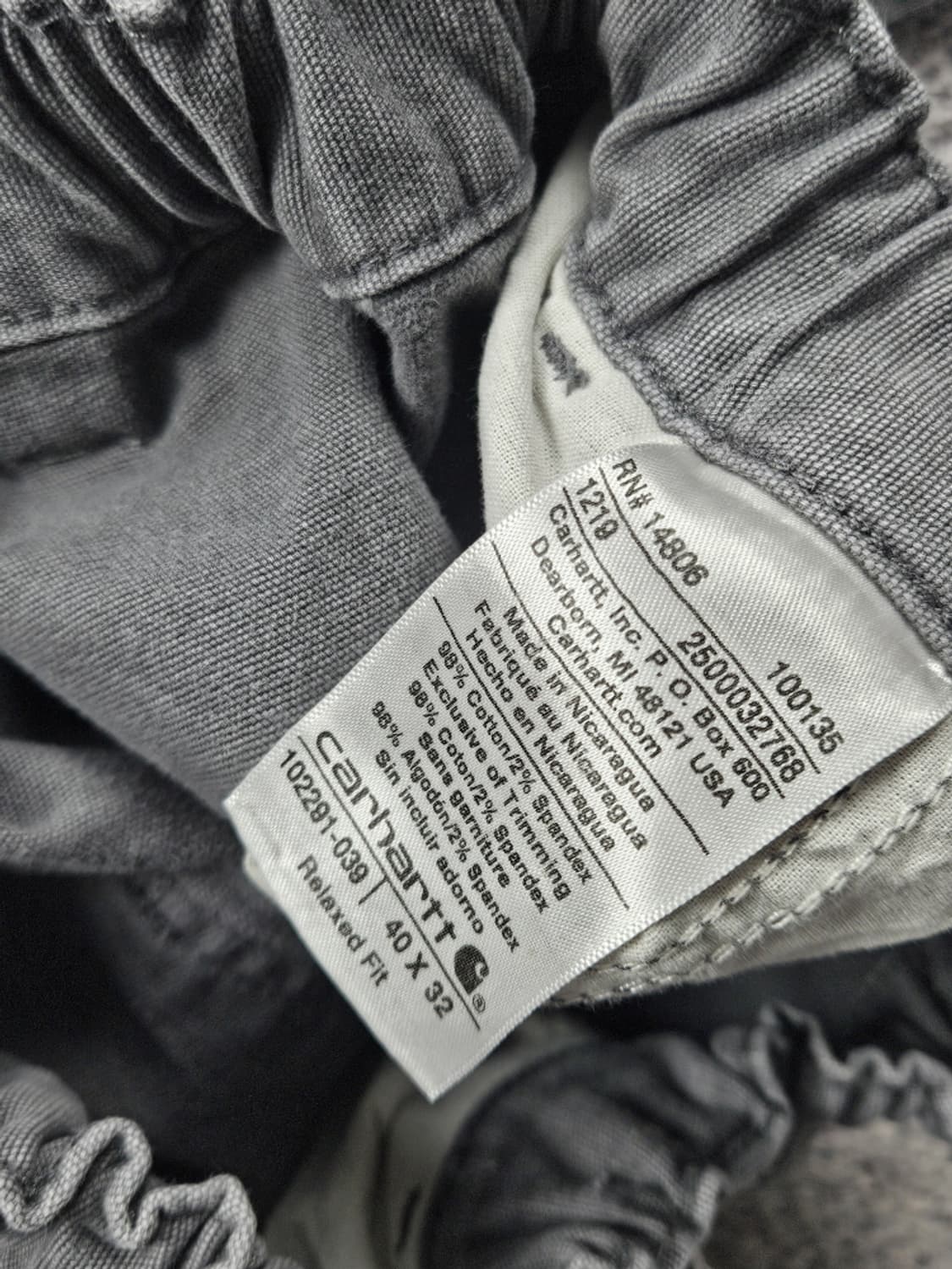 칼하트 밴딩 커스텀 카펜터 워크 팬츠 ( 40X32 ) / 10557 상품이미지7