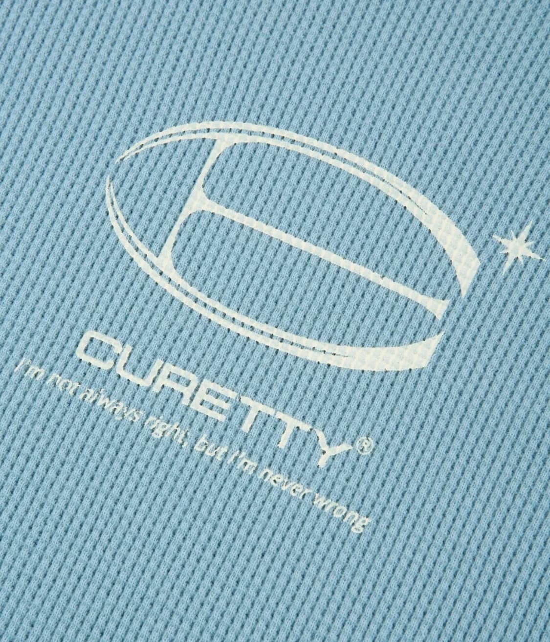 CURETTY 큐리티 크롭 와플티 새상품 상품이미지6