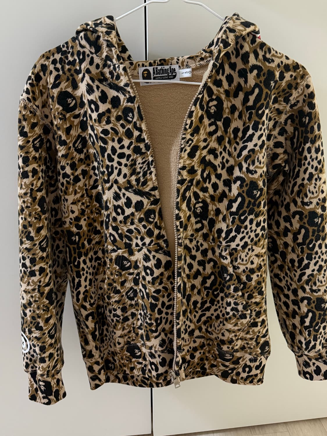 베이프 호피 후드집업 (와일드 레오파드 패턴 샤크 집 후드) 상품이미지4