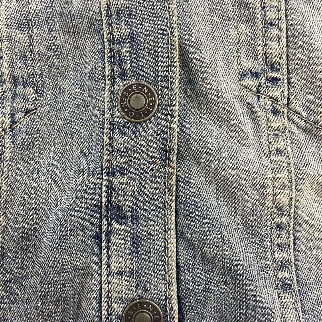 베네통 연청 데님 청재킷 1223HS1 상품이미지3