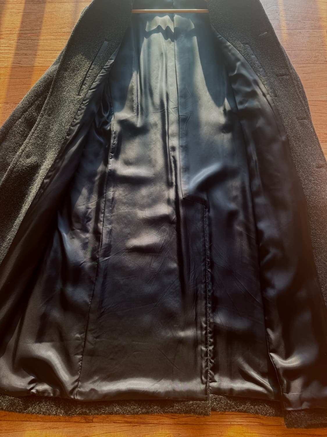 일본 무슈 니콜 by 코바야시 유키오 울100% 싱글 롱 코트/48  상품이미지8