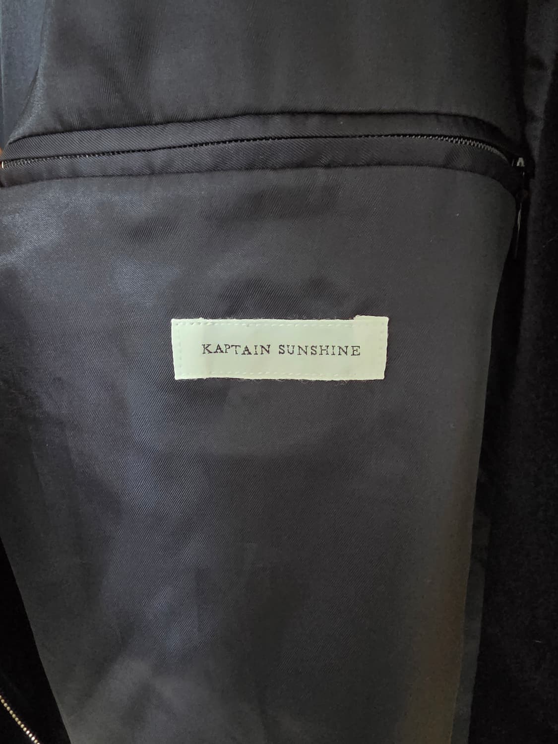 25FW 캡틴선샤인 코튼 벨벳 블루종 네이비 4사이즈(40) 상품이미지4