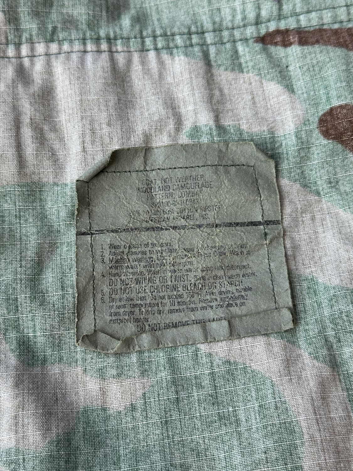 미군 우드랜드 BDU 자켓 M/R (100) 상품이미지10