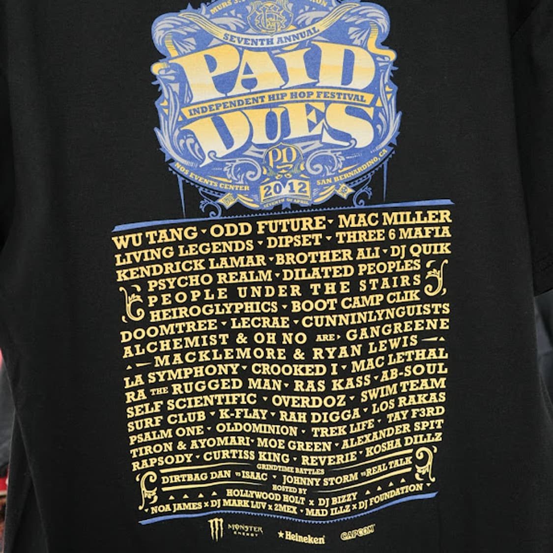 2012년 빈티지 Paid Dues 힙합 페스티벌 티셔츠 상품이미지6