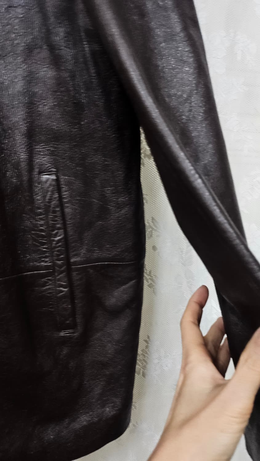 브라운 남성 양가죽 봄버자켓  상품이미지6