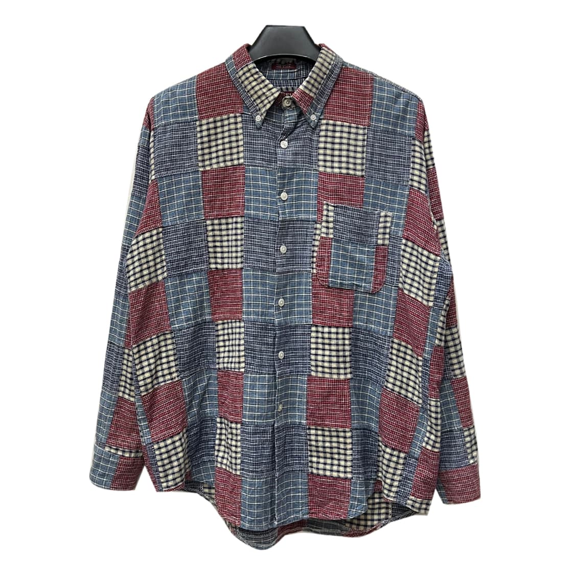 Made in USA 패치워크 빈티지 셔츠 남방 L 상품이미지1