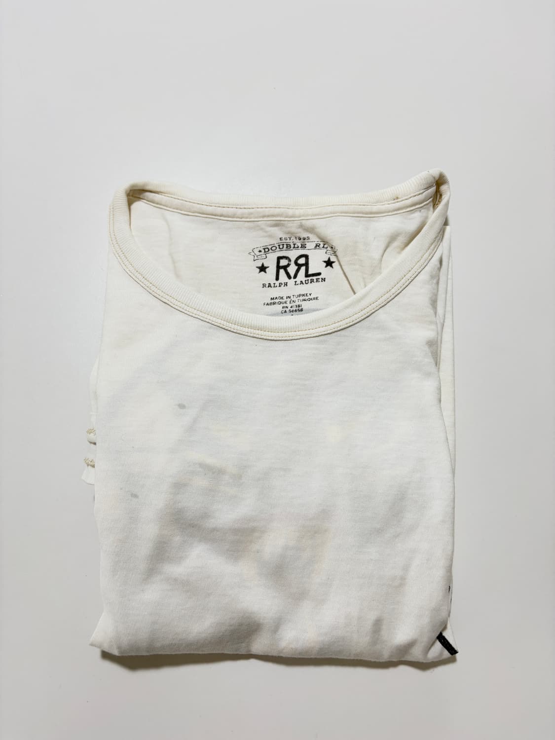 Rrl 가먼트 다이 저지 그래픽 티셔츠 상품이미지4