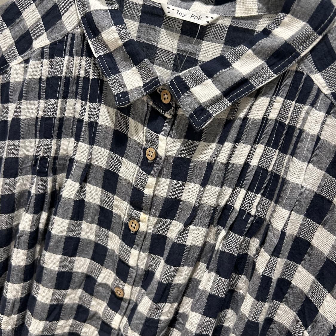 Vintage y2k check Shirts 상품이미지2