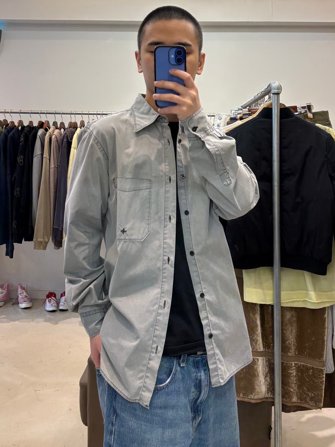 스톤아일랜드 코튼 나일론 오버셔츠 상품이미지8