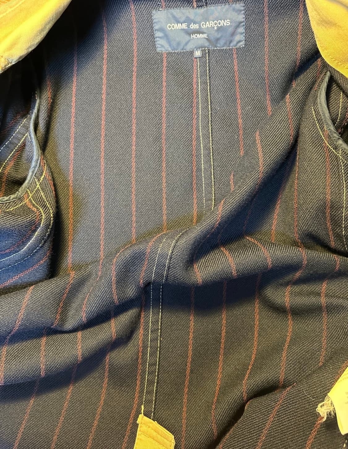 꼼데가르송옴므 코튼 코트 자켓 상품이미지6