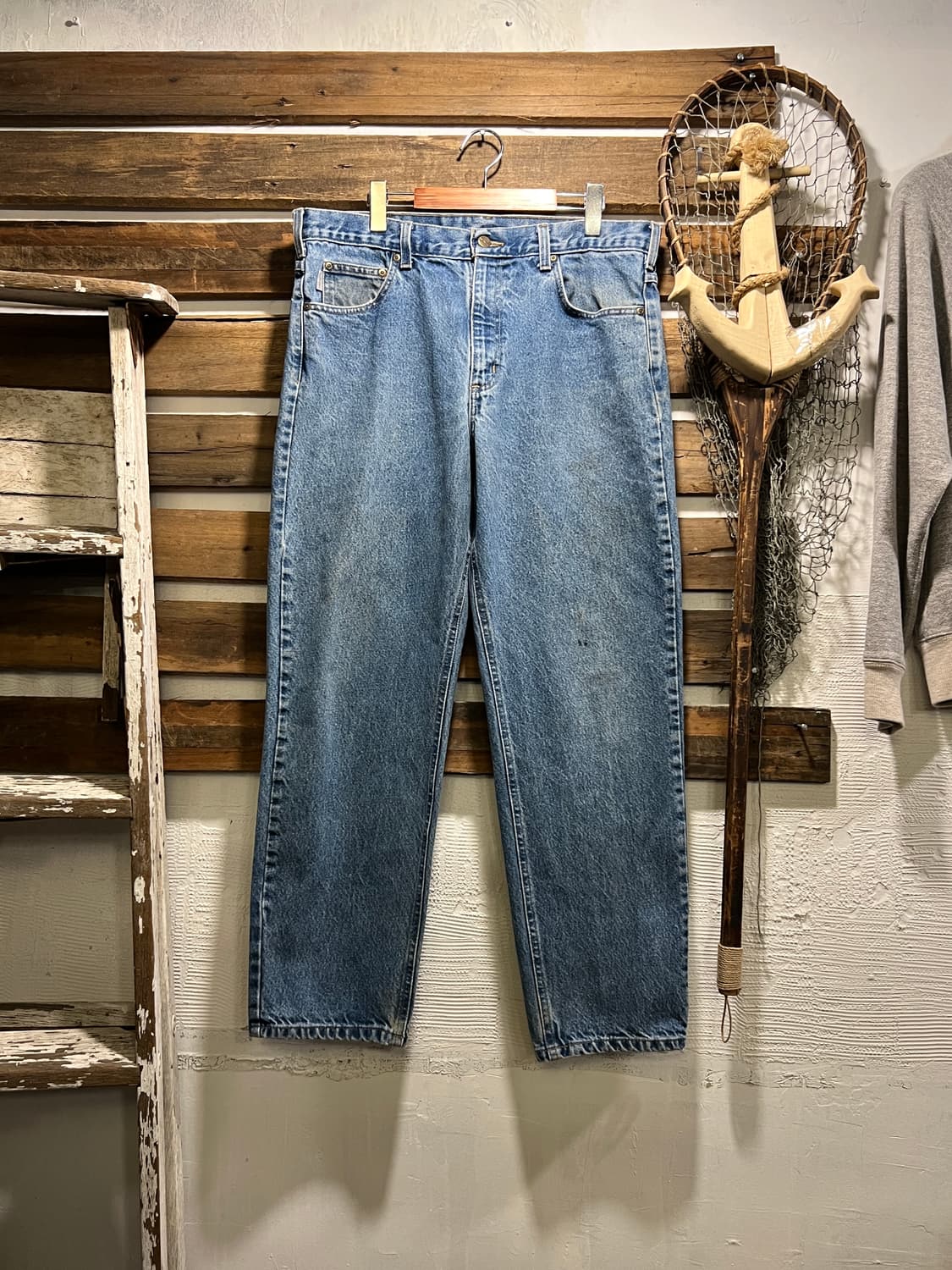 [36]칼하트 USA 미디엄블루 워크 데님 팬츠 상품이미지2