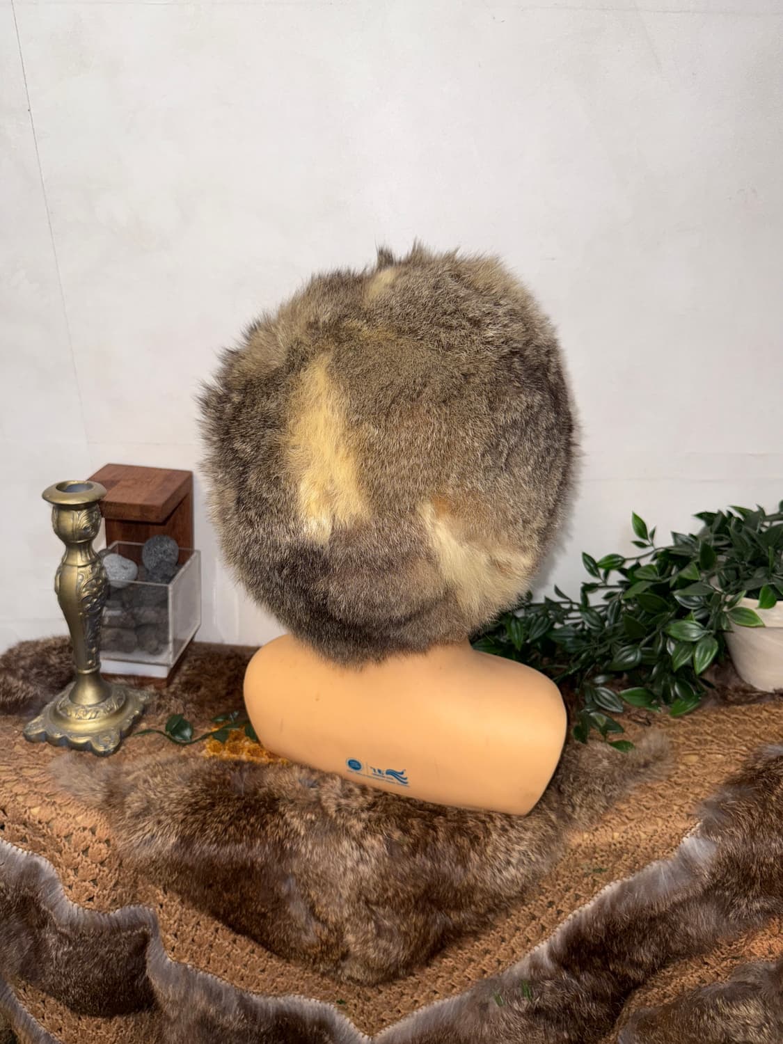 Mixed brown real fur eskimo hat 상품이미지2
