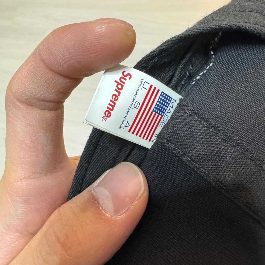 슈프림 6패널 S로고 코듀로이 블랙 볼캡 상품이미지3