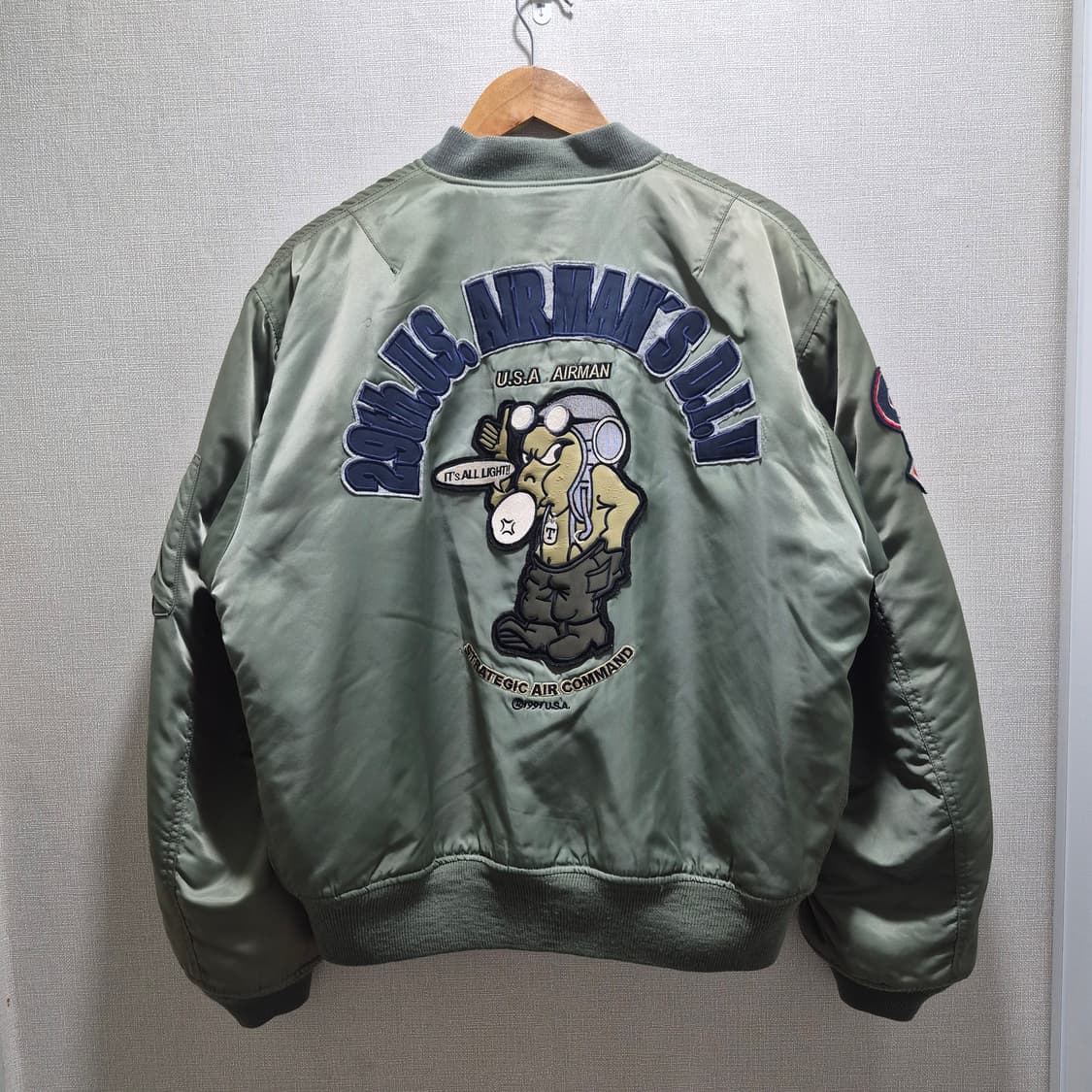 (XL) 90s 에어맨 리틀 데빌 ma-1 항공점퍼 상품이미지7
