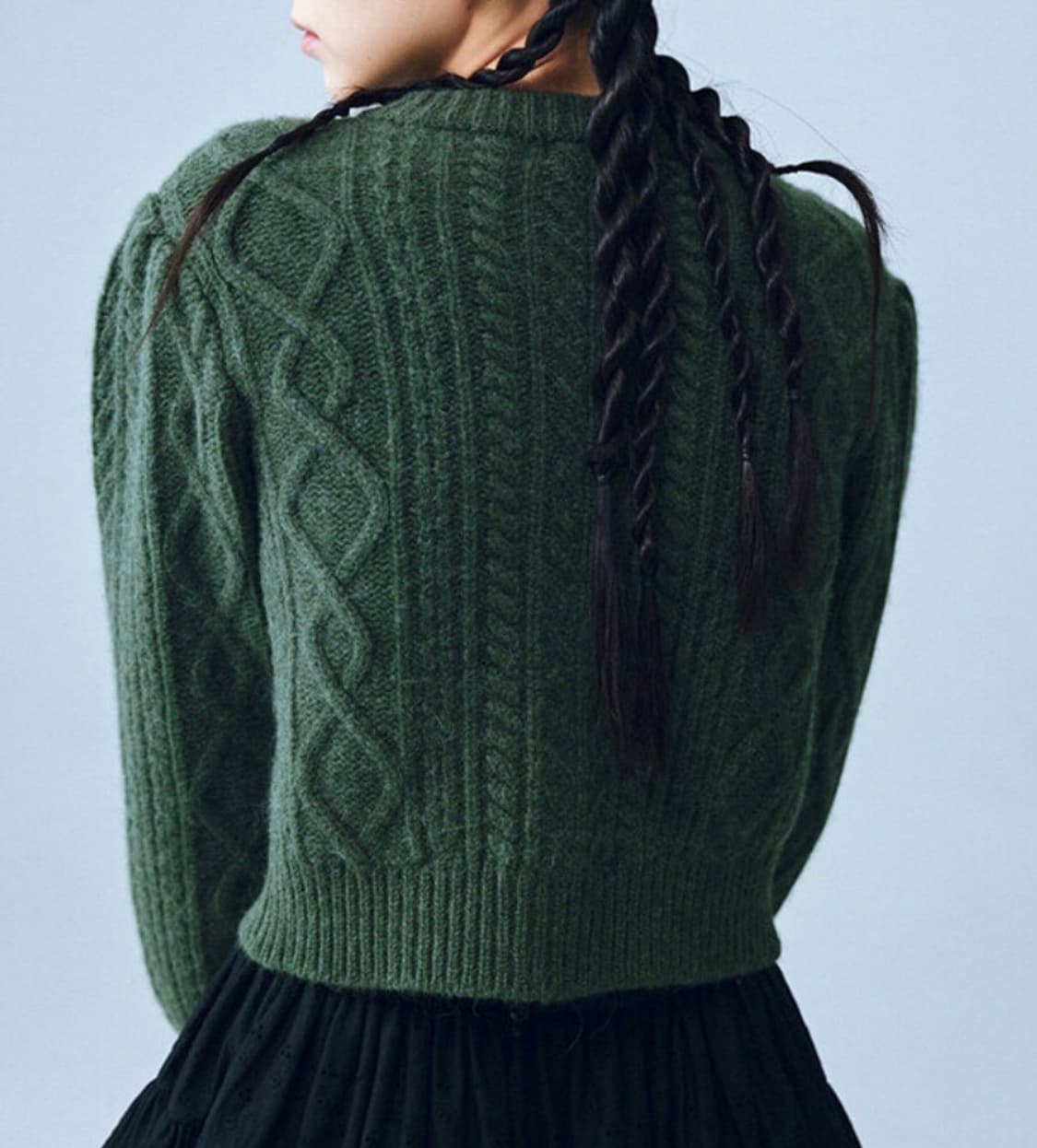 코스모스 PUFF TWIST 가디건 (카키) 상품이미지4