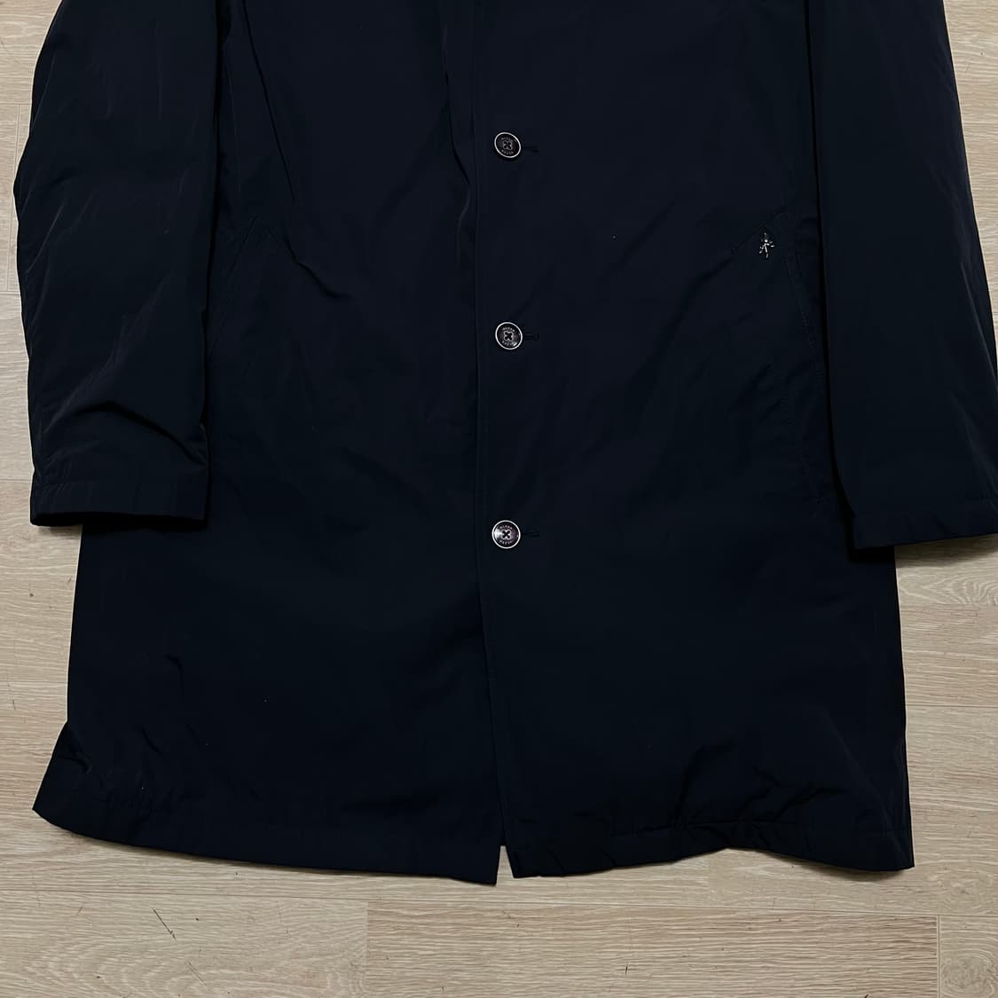 올젠 안감내피 스탠드넥 싱글코트 점퍼 [다크네이비] XL/105 상품이미지3