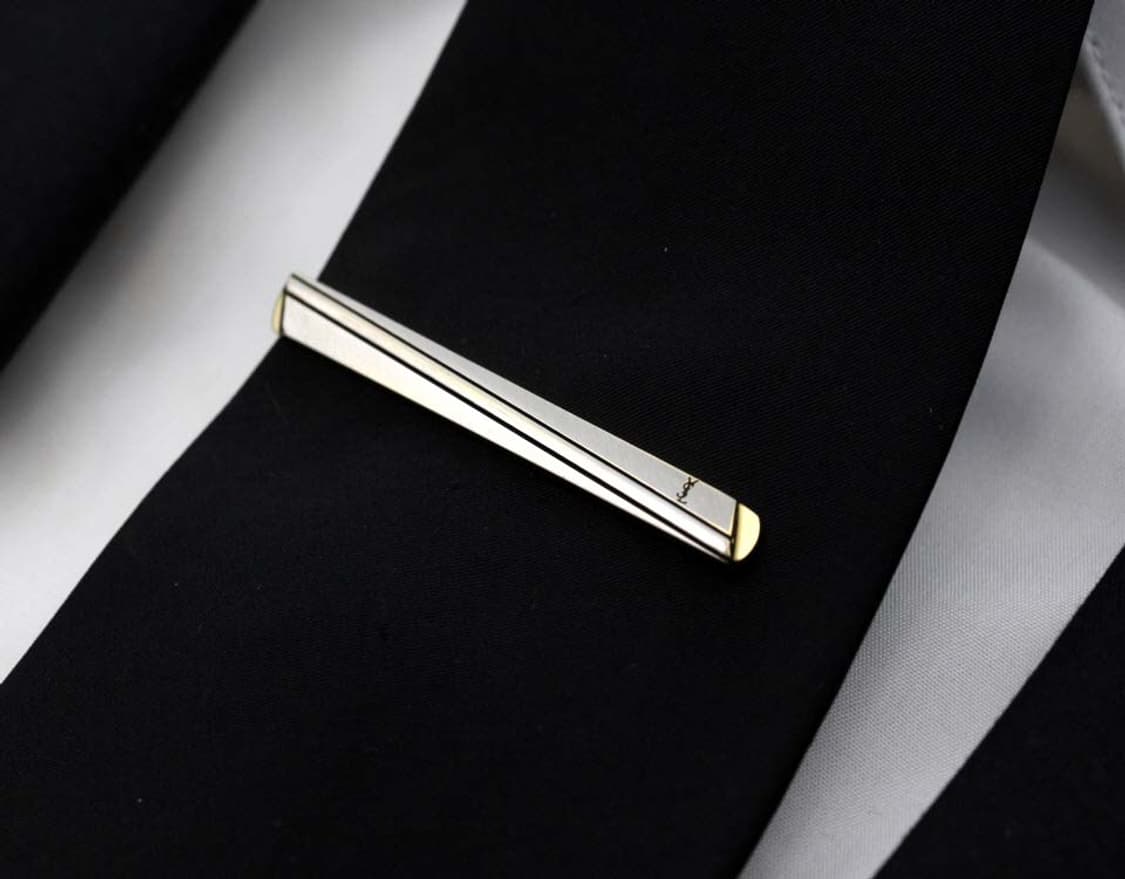 입생로랑 B+등급 5.5cm 남자 명품 넥타이핀 빈티지 상품이미지7