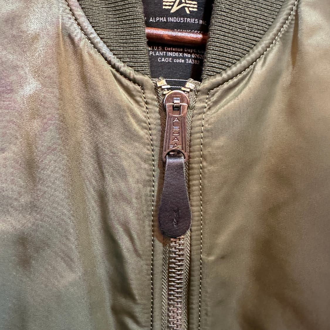 알파인더스트리 무신사 콜라보 MA-1 항공점퍼 세이지그린  상품이미지5