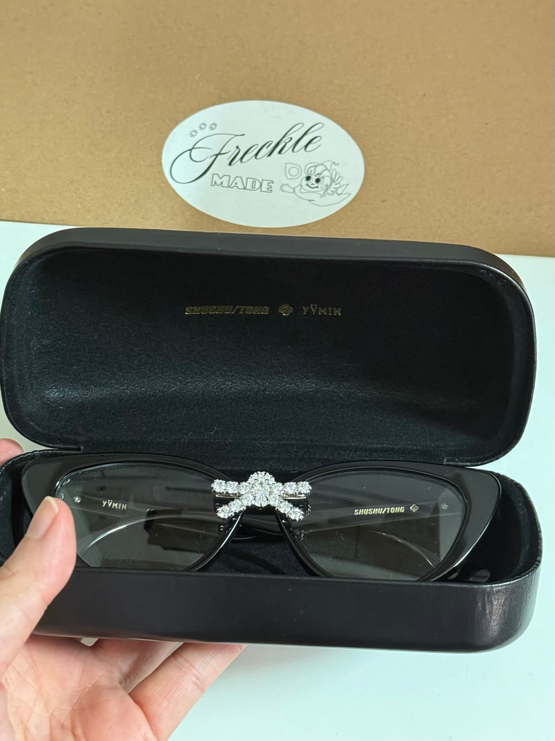 슈슈통 위민 젬스톤 보우 긱시크 안경 shushutong yvmin 상품이미지7